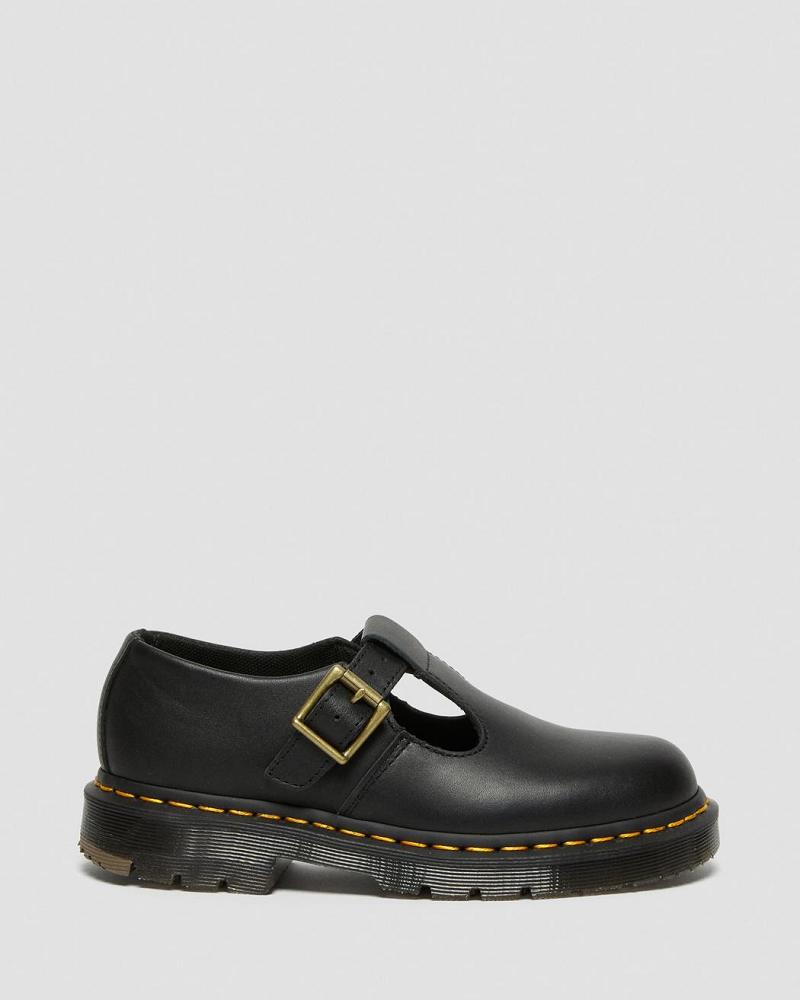 Zapatos De Trabajo Dr Martens Polley Slip Resistant Mujer Negros | MX 394OKI